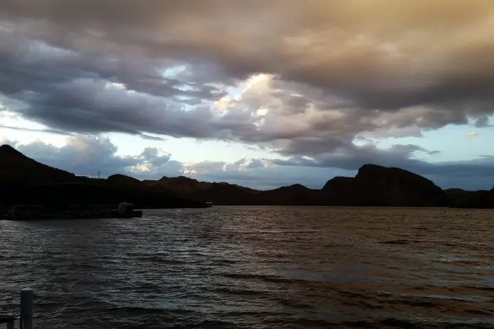 Canyon Lake, AZ at dusk